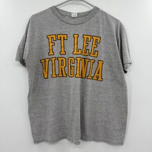 Vintage 60s 70s Artex Mens army Single Stitch T‎ Shirt ft fort Lee Virginia M